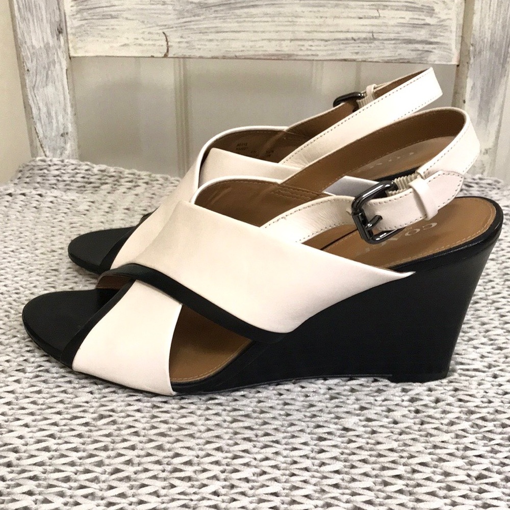 Coach Randy Leather Wedge Sandal - Picture 8 of 16